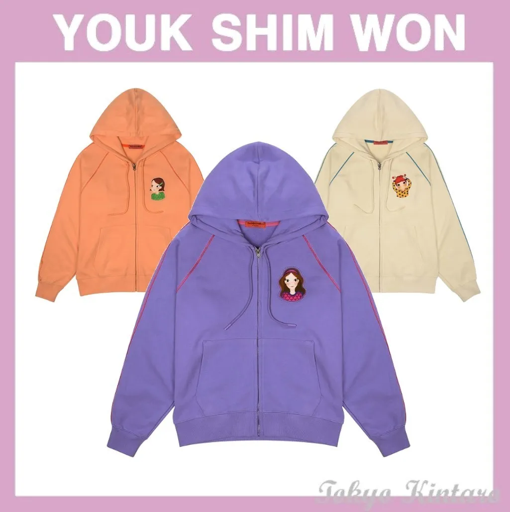 YOUKSHIMWON  |Street Style Long Sleeves Hoodies & Sweatshirts