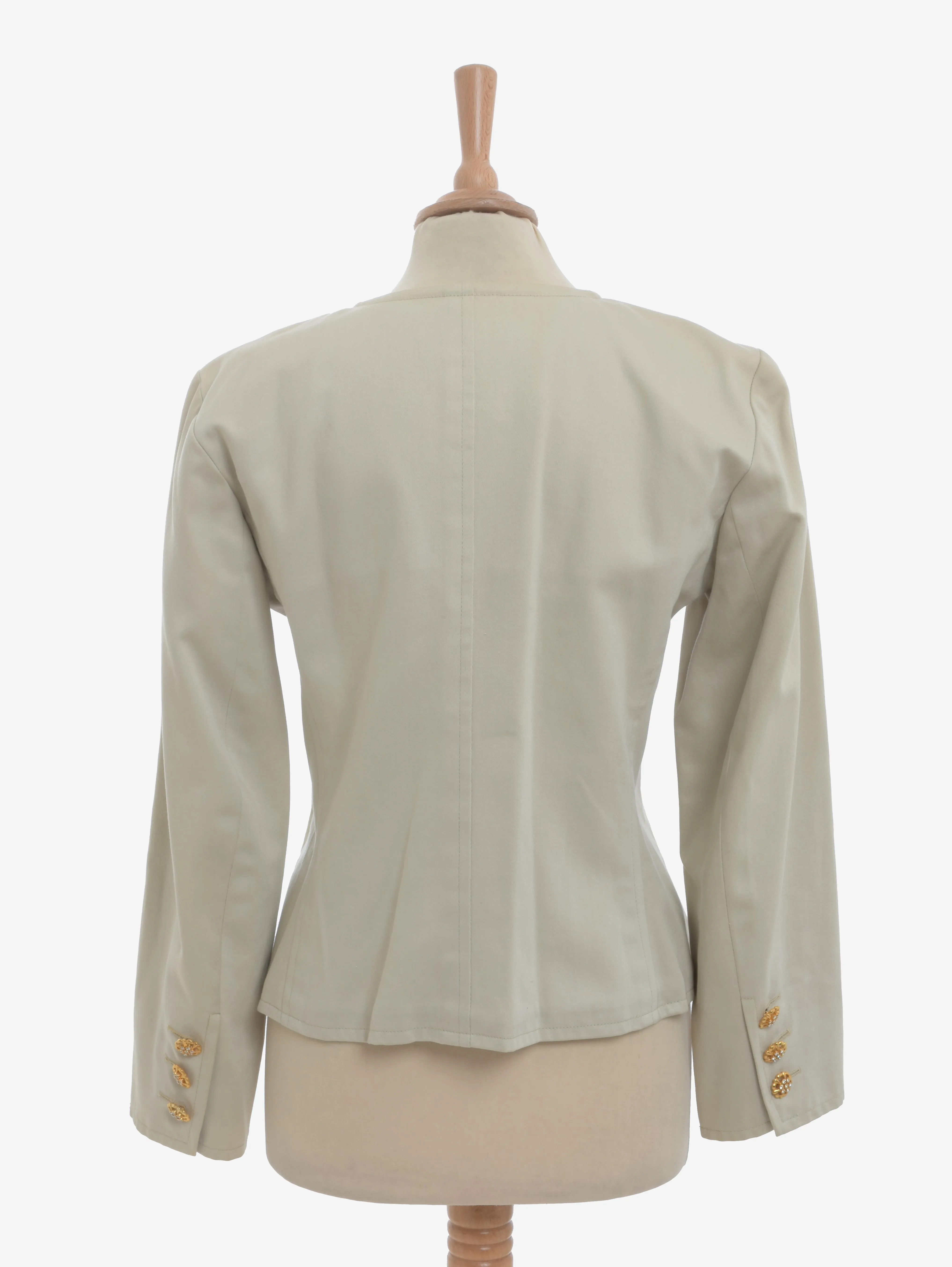 Yves Saint Laurent Blazer With Jeweled Buttons - 80s