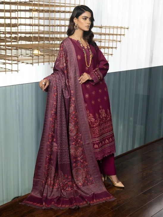 ZIMAL by Humdum Unstitched Embroidered Wool 3Pc Suit ZM-05